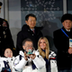 Kim Yong Chol pictured in the top right at the Winter Olympics.